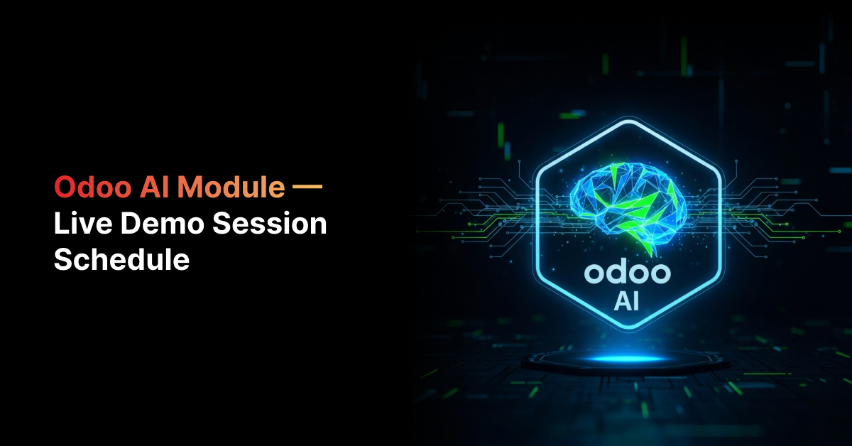 Odoo AI Module — Live Demo Session Schedule | 2026