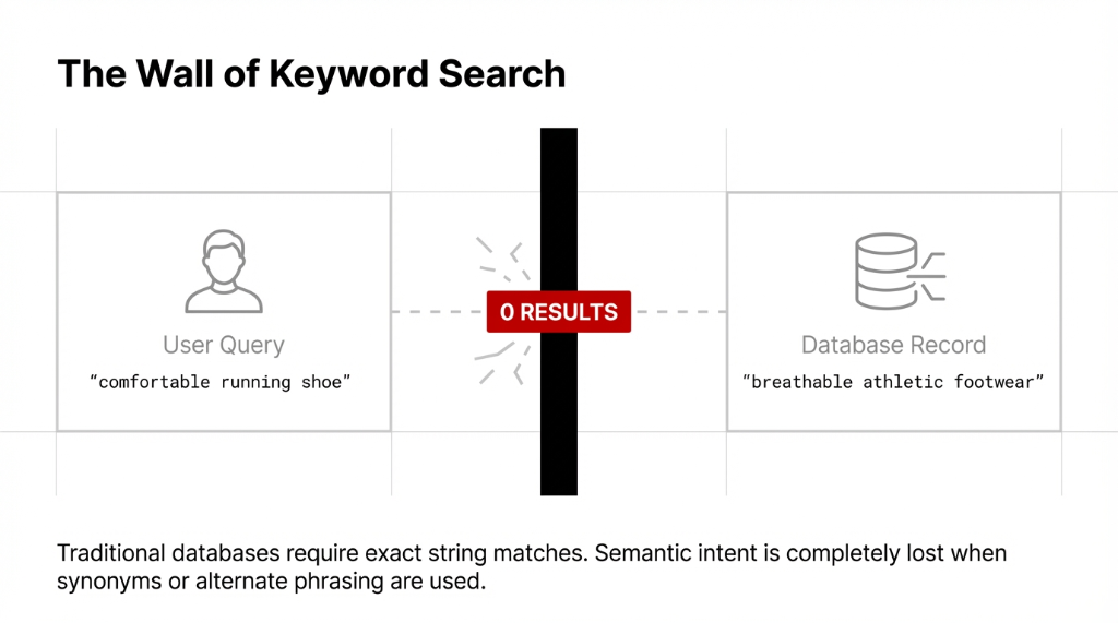 The Wall of Keyword Search showing 0 Results