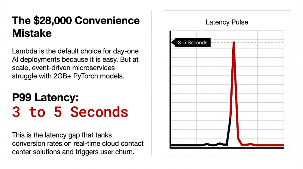 The $28,000 Convenience Mistake: 3 to 5 Second P99 Latency on AWS Lambda