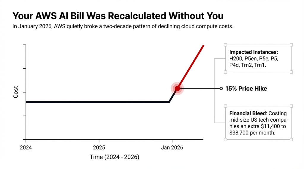 Your AWS AI Bill Was Recalculated Without You - 15% Price Hike on AI Instances