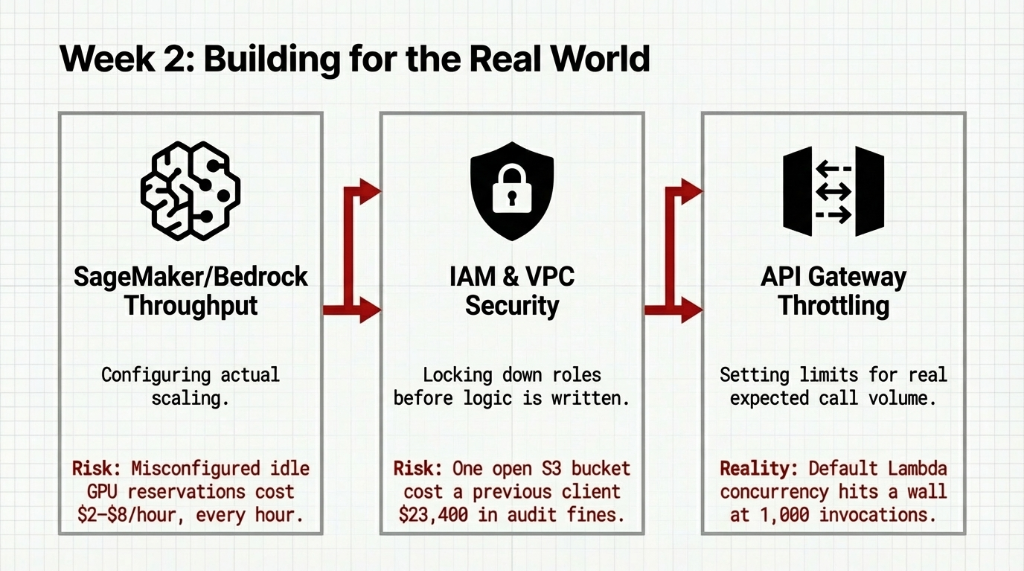 Building for the Real World configuring SageMaker, IAM Security, and API Throttling