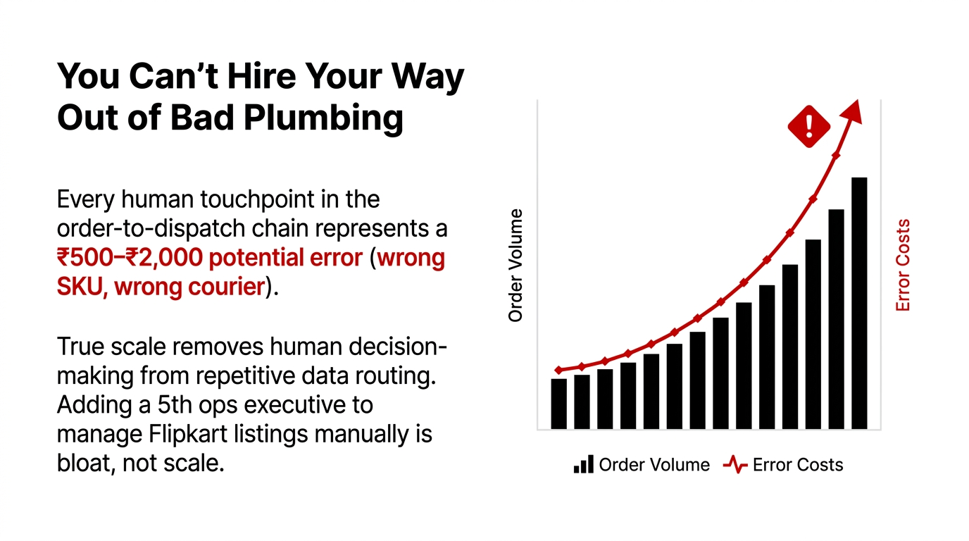 Scaling Order Volume vs Manual Error Costs