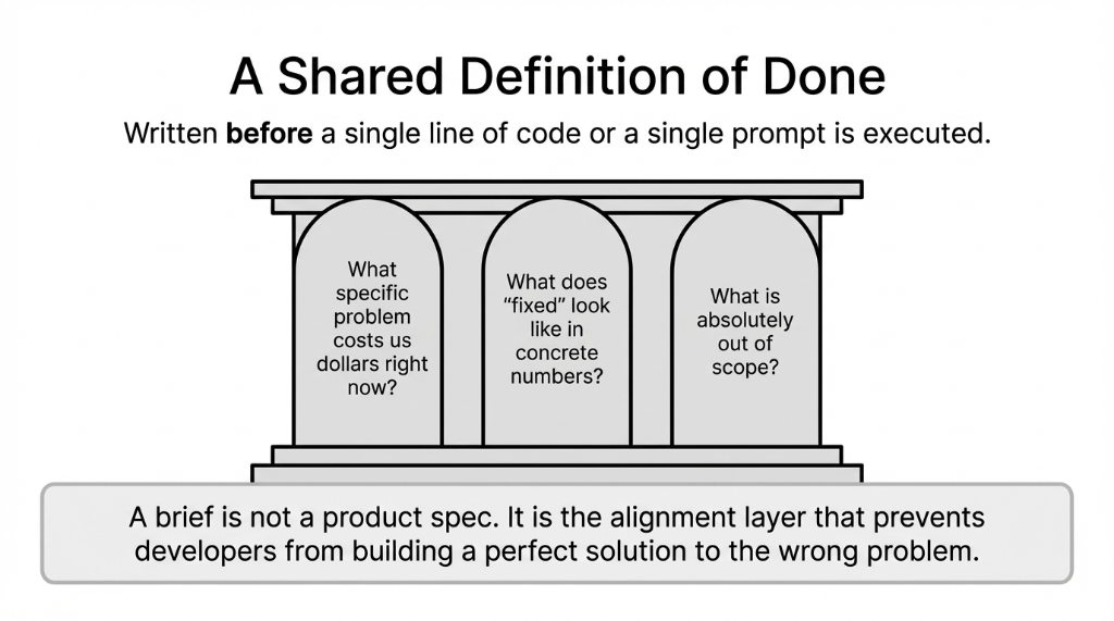 A shared definition of done architecture three pillars