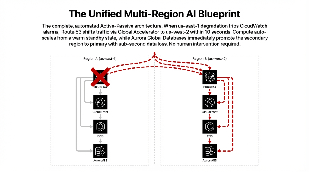 The Unified Multi-Region AI Blueprint active-passive failover within 10 seconds