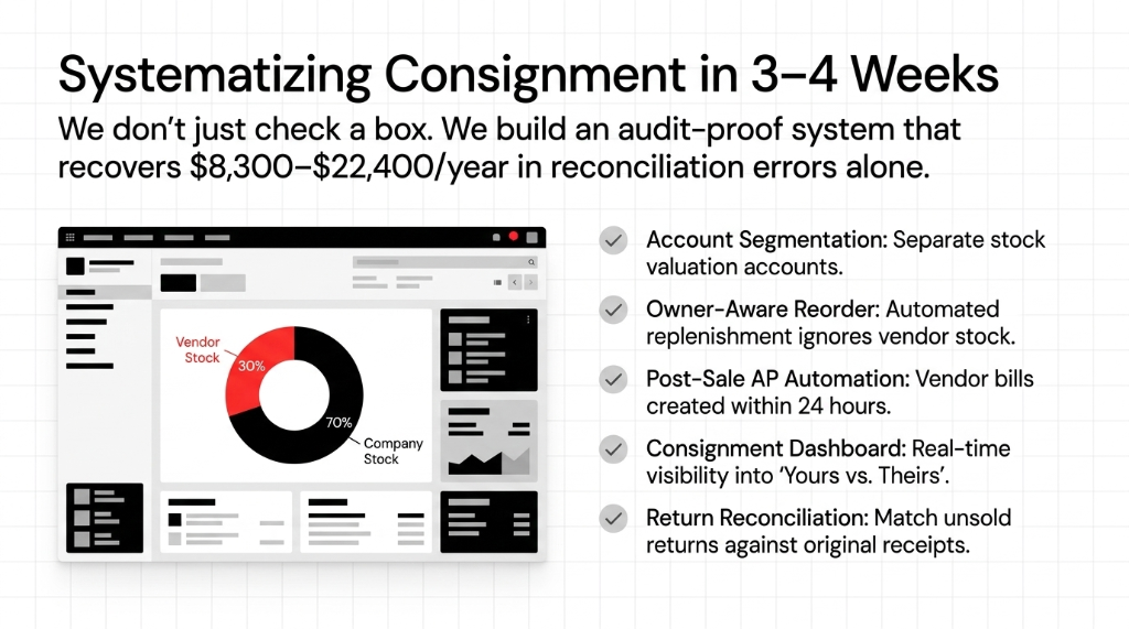 Braincuber systematizing consignment in 3 to 4 weeks - account segmentation owner-aware reorder post-sale AP automation