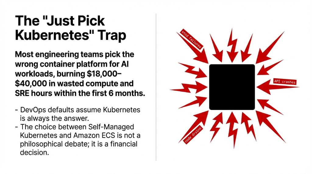 The Just Pick Kubernetes Trap Diagram SRE overload