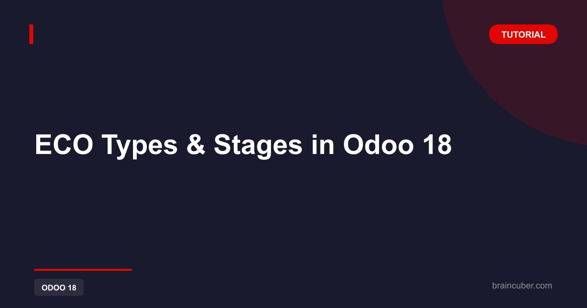 ECO Types & Stages in Odoo 18