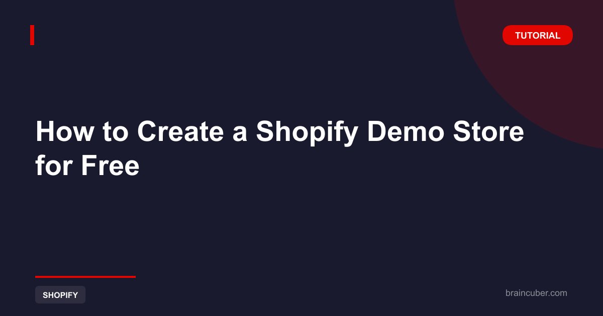 Shopify Demo Store: Build a Free One in 12 Steps
