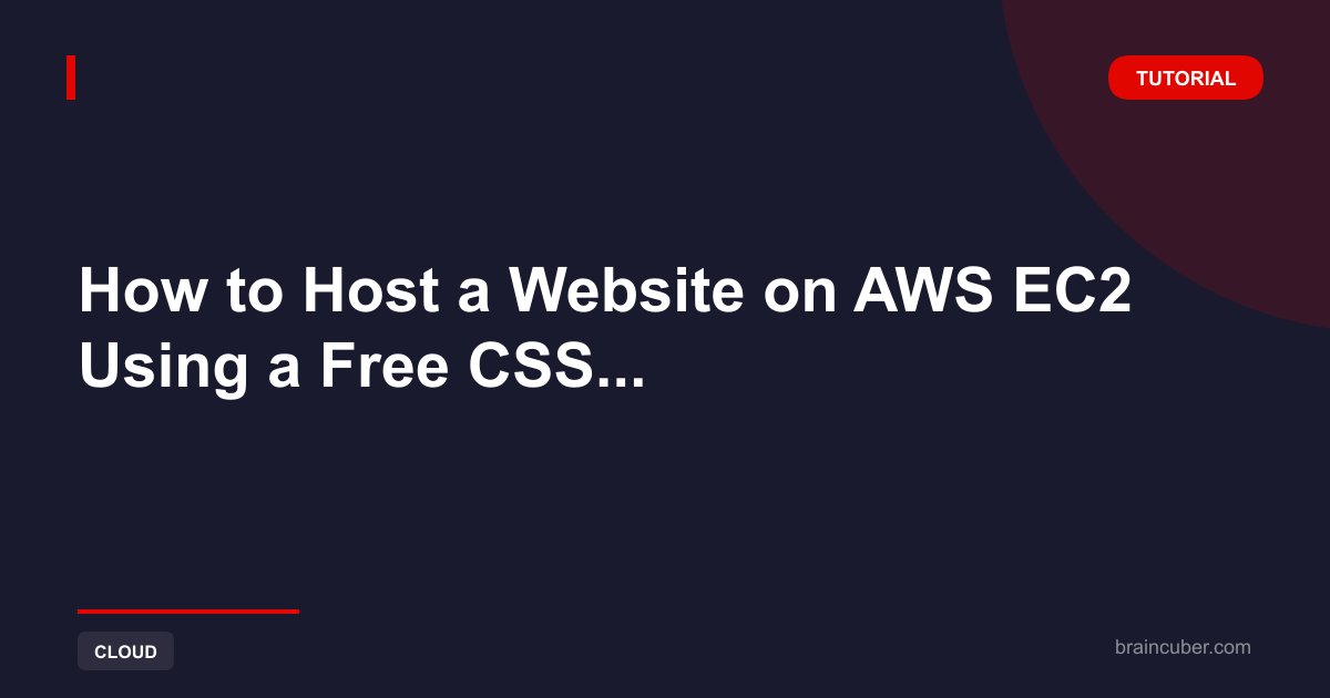 Host a Website on AWS EC2 with a CSS Template (2026)
