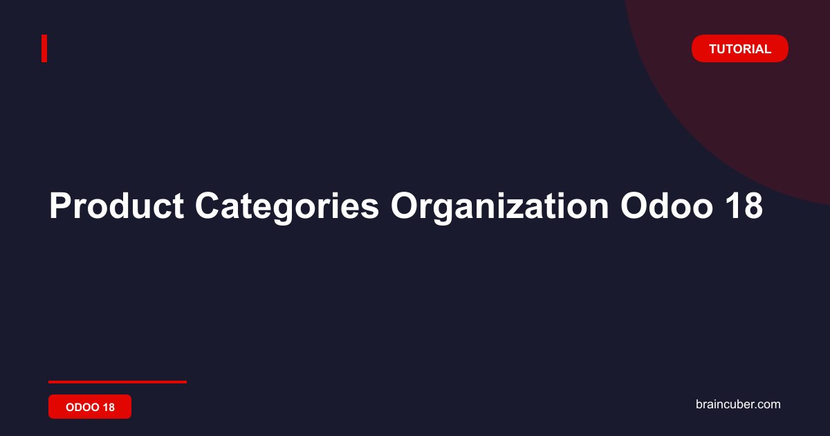 Product Categories Organization Odoo 18