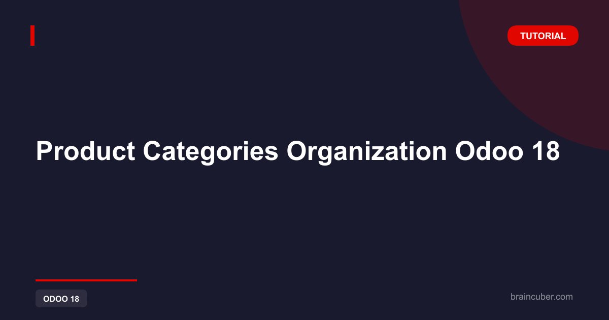 Product Categories Organization Odoo 18