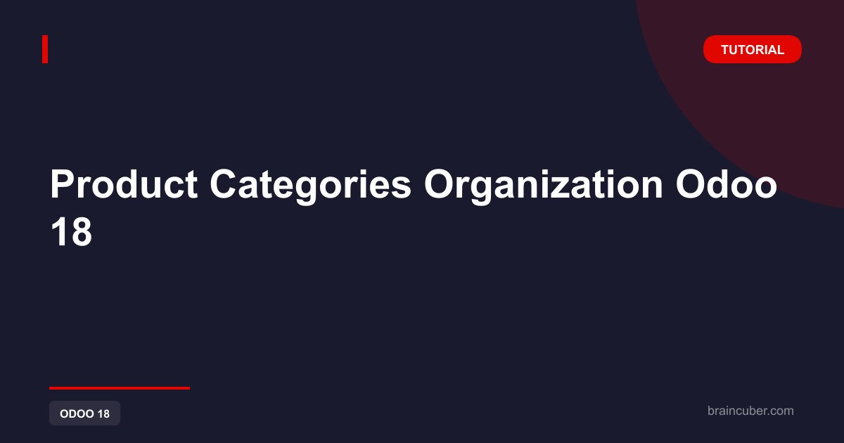 Product Categories Organization Odoo 18